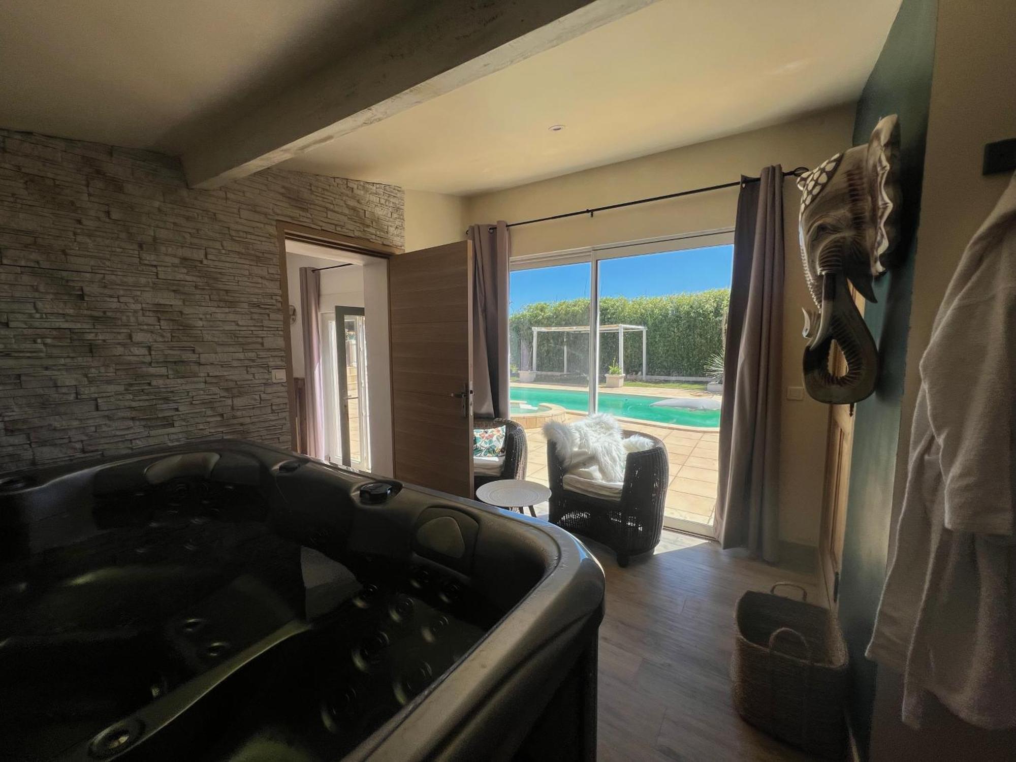 Lecrin Chambre D'Hote Spa Бельгард Экстерьер фото